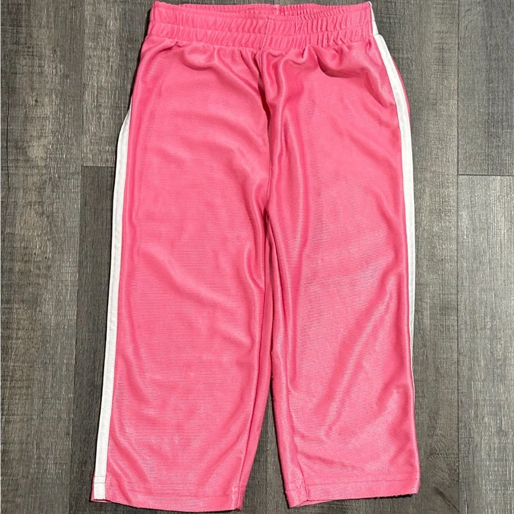 💞 Baby & Toddler Girls Size 24 Months Pink & White Sweat Pants